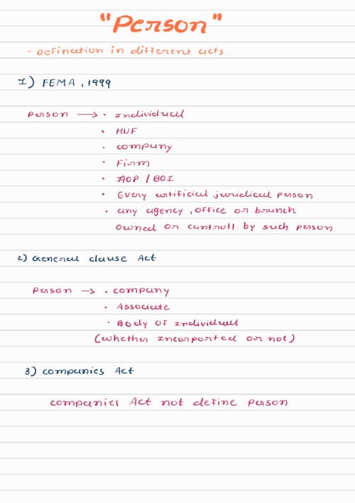 First page of Law "Person" definition in different acts
