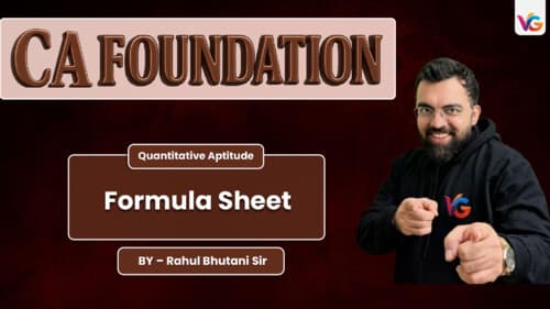 First page of All quantitative aptitude Formula sheet