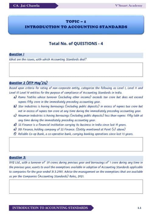 First page of Jai chawla sir questions bank