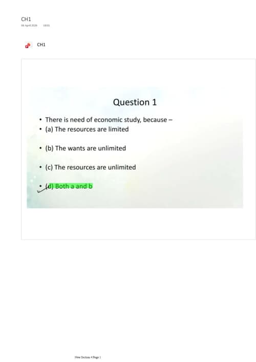 First page of Sep 2026 ke eco ke 1000 questions har chapter ke 100 question hai meri I'd me check kro itna karlo pure marks ayenge high watege important selected questions hai