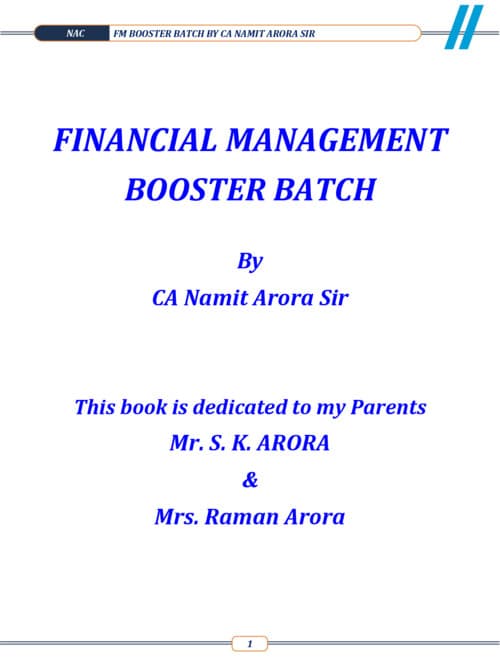 First page of FM notes + BQ ~namit arora sir