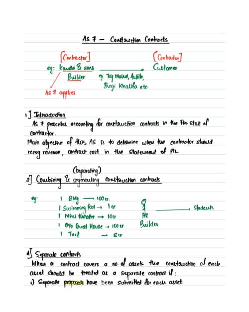 First page of Advance Account as-7 notes CA Aakash kandoi