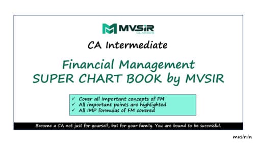 First page of FM Chart Book Latest Edition By MV Sir #sep2026exams If Anybody wants PW, Vishwas CA and Parag Sir classes DM me ✅