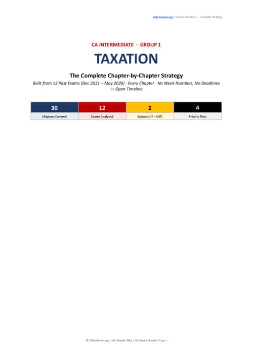 First page of Tax