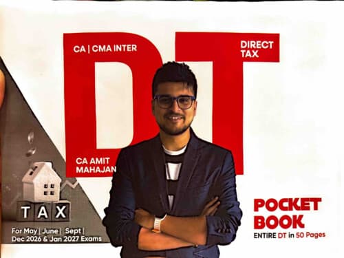First page of CA INTERMEDIATE DIRECT TAX [INCOME TAX] POCKET BOOK BY CA AMIT MAHAJAN FOR MAY, 2026 SEPTEMBER, 2026 AND JANAURY, 2027