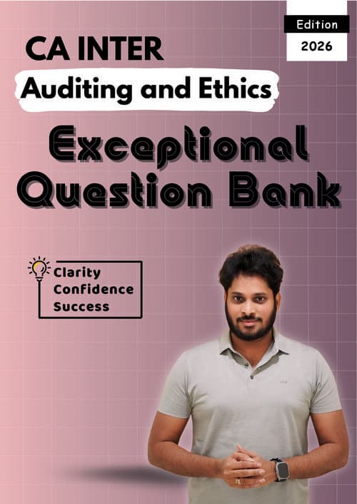 First page of CA INTERMEDIATE AUDITING AND ETHICS [AUDIT] EXCEPTIONAL QUESTIONS BANK BY CA RAM HARSHA FOR SEPTEMBER, 2026