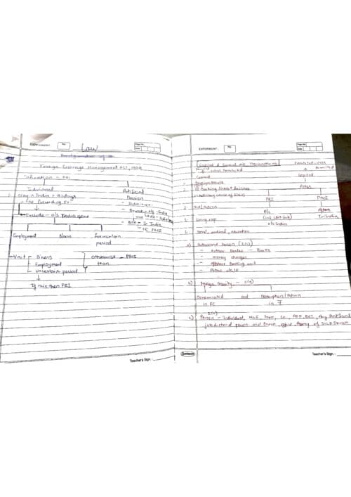 First page of Handwritten notes with Shubham Singhal sir