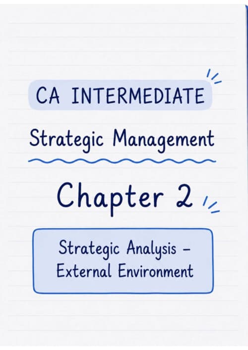 First page of Strategic Management...Chapter 2 .. handwritten notes..!! CA Intermediate...