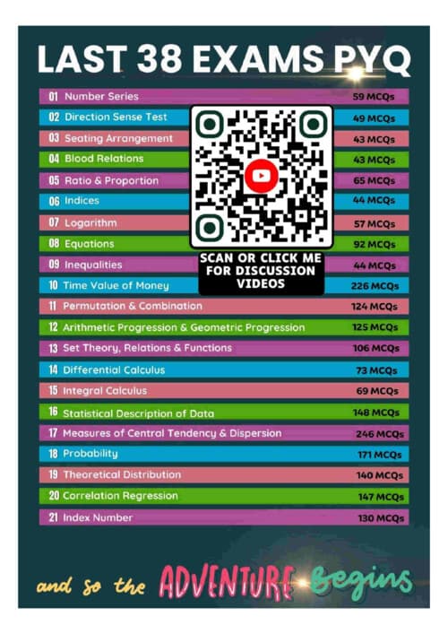First page of Last 38 attempts PYQ