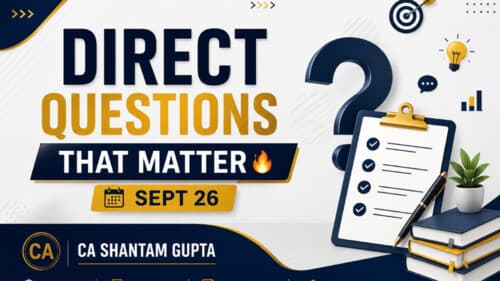 First page of SOGa most important questions for #sep2026exams If anybody wants PW, Vishwas Ca and ca Parag Gupta Sir Classes DM me