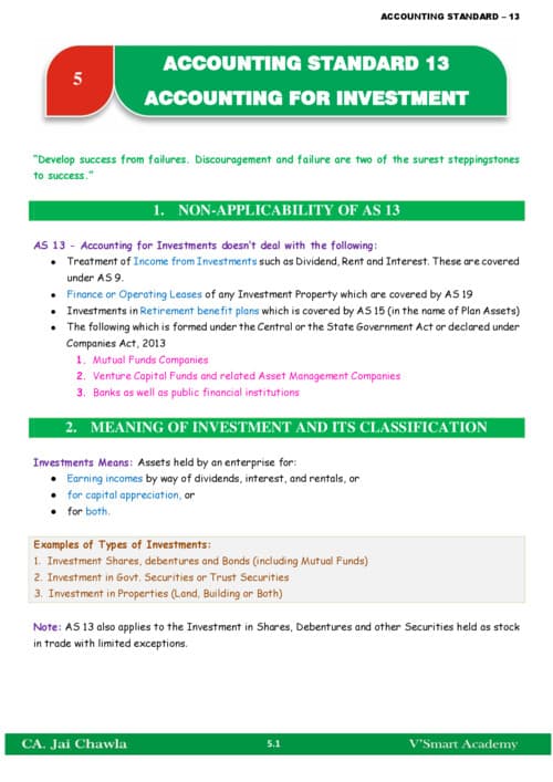 First page of As 13