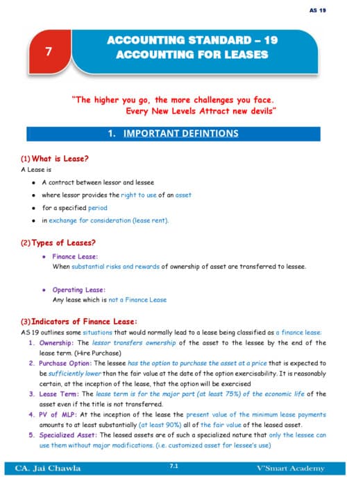 First page of As 19