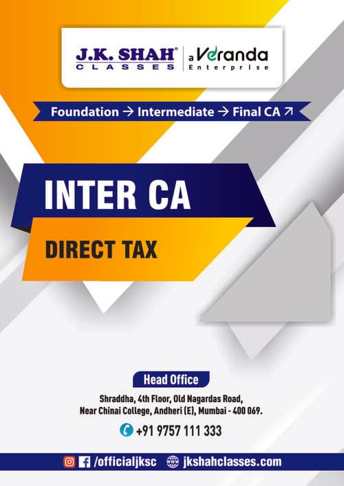 First page of J.K. SHAH CLASSES DIRECT TAX LATEST EDITION RELEVANT FOR SEPTEMBER 2026 AND JANUARY 2027