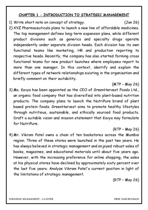 First page of SM QUESTION BANK LATEST FOR ALL AND IN 36 PAGES RELEVANT FOR SEP 26,JAN 27 AND MAY 27