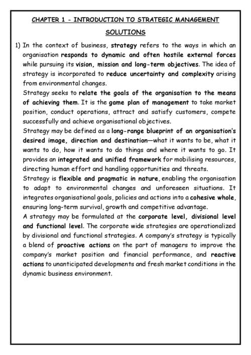 First page of SM QUESTION BANK SOLUTION RELEVANT FOR SEP 26, JAN 27, AND MAY 27