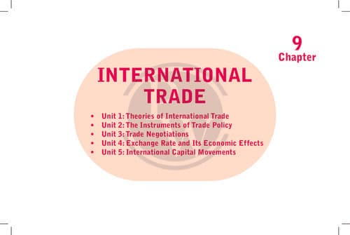 First page of Chapter 9 International Trade Notes By Love Kaushik Sir (PW Notes) All Units Are Available in this Notes
