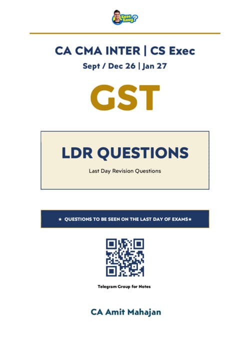 First page of GST LDR question