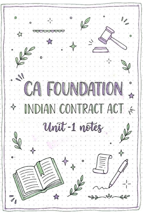 First page of ICA Unit 1 LAST 1.5 days Handwritten Law detailed revision notes If anybody wants PW, Vishwas Ca and Parag Sir Classes DM me ✅