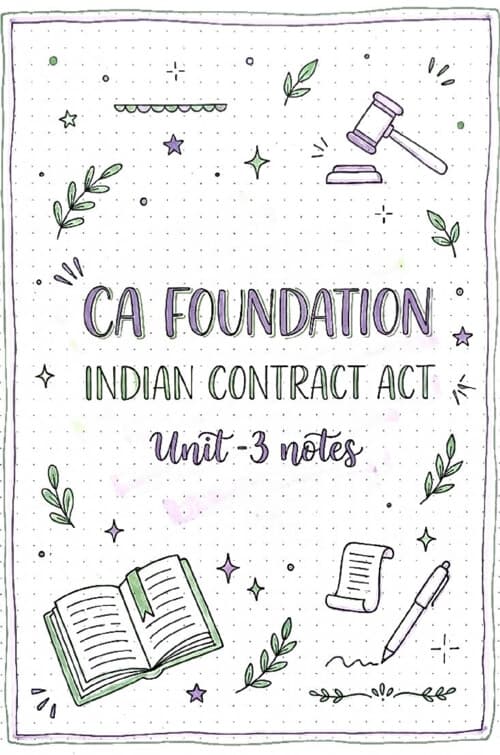 First page of ICA Unit 3 LAST 1.5 days Handwritten Law detailed revision notes If anybody wants PW, Vishwas Ca and Parag Sir Classes DM me ✅