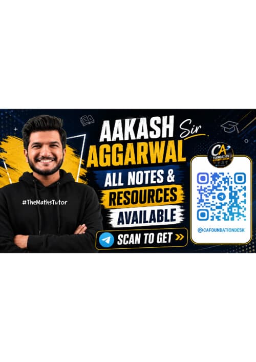 First page of Aakash Aggarwal Sir latest All Notes & Resources Available SCAN TO GET If anybody wants PW, Vishwas Ca and Parag Sir Classes DM me