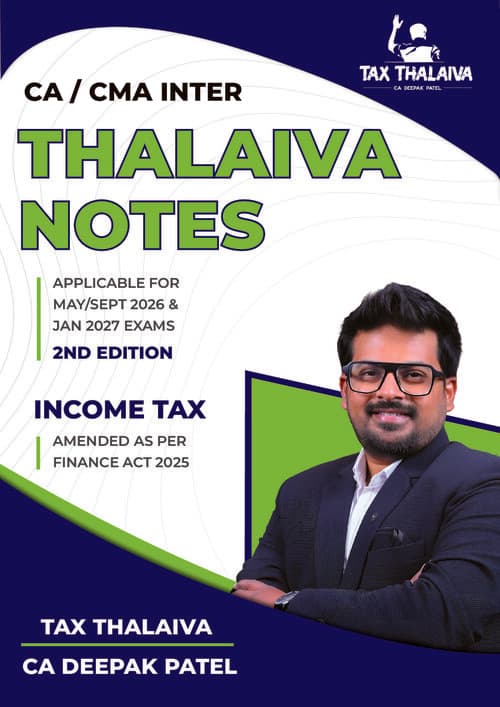First page of Direct tax notes by Deepak patel
