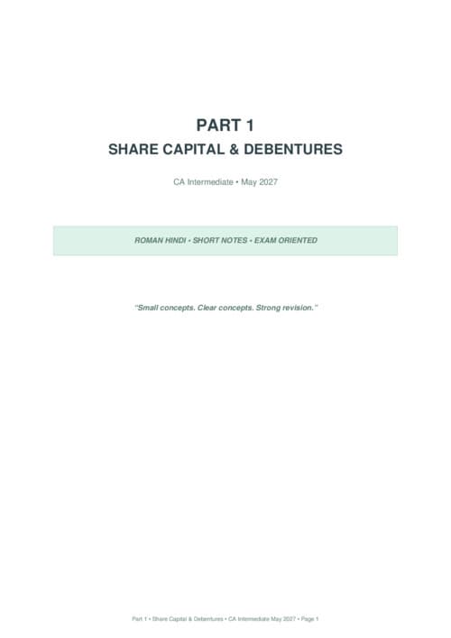 First page of It's part 1 if you need part 2 then do like and comment..., And how important thing it's AI no but it's my notes converted into PDF with the help of AI because I know editing and all the things