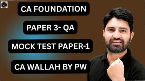 First page of QA practice paper