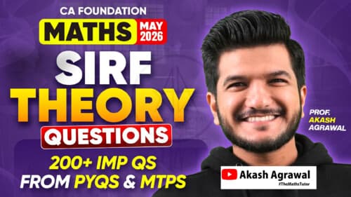 First page of 200 Theory Questions by Aakash Aggarwal Sir latest sep2026exams If anybody wants PW, Vishwas Ca and Parag Sir Classes DM me