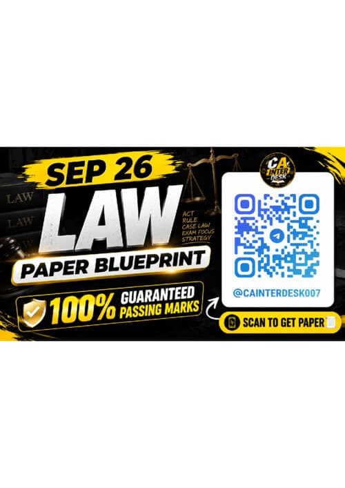 First page of Law Sep26 exams Paper Blueprint 100% Guaranteed Passing Marks Scan To Get ✓