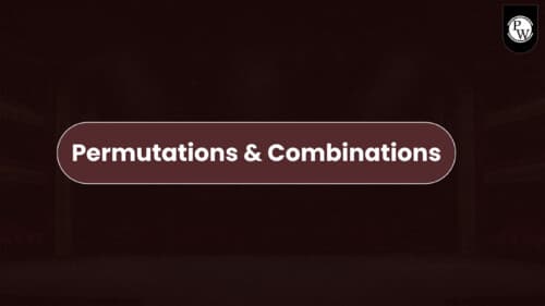 First page of Permutations and combinations pdf