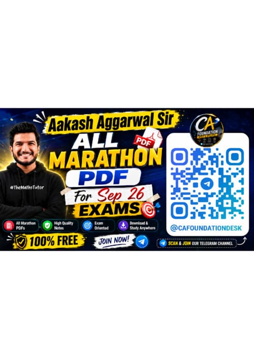First page of Aakash Aggarwal Sir All Marathon pdfs #sep26exmas If anybody wants PW ,Vishwas Ca and Parag Sir Classes DM