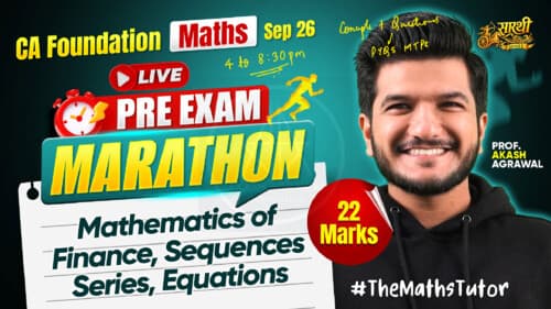 First page of Mathematics of finance, Equation, Sequence and series by Akash Agarwal