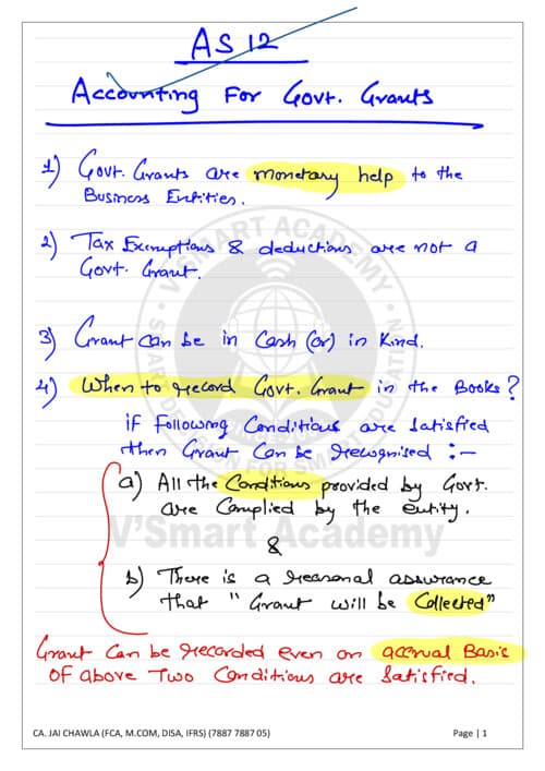 First page of As 12