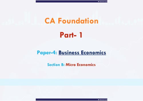 First page of Economics revision notes