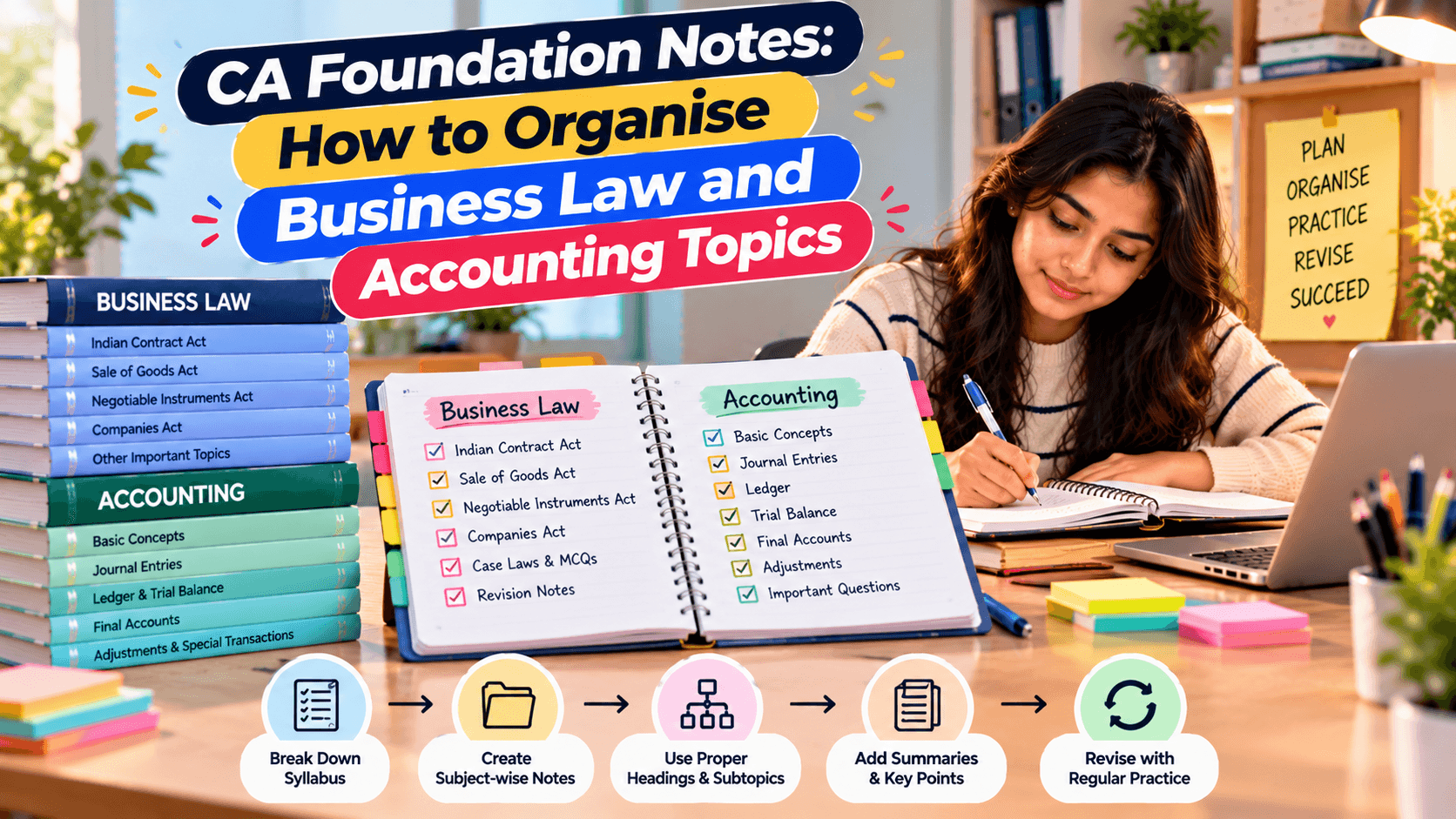 CA Foundation Notes: Organise Business Law and Accounting Topics