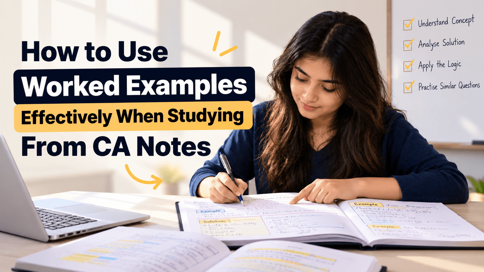 How to Use Worked Examples Effectively When Studying From CA Notes