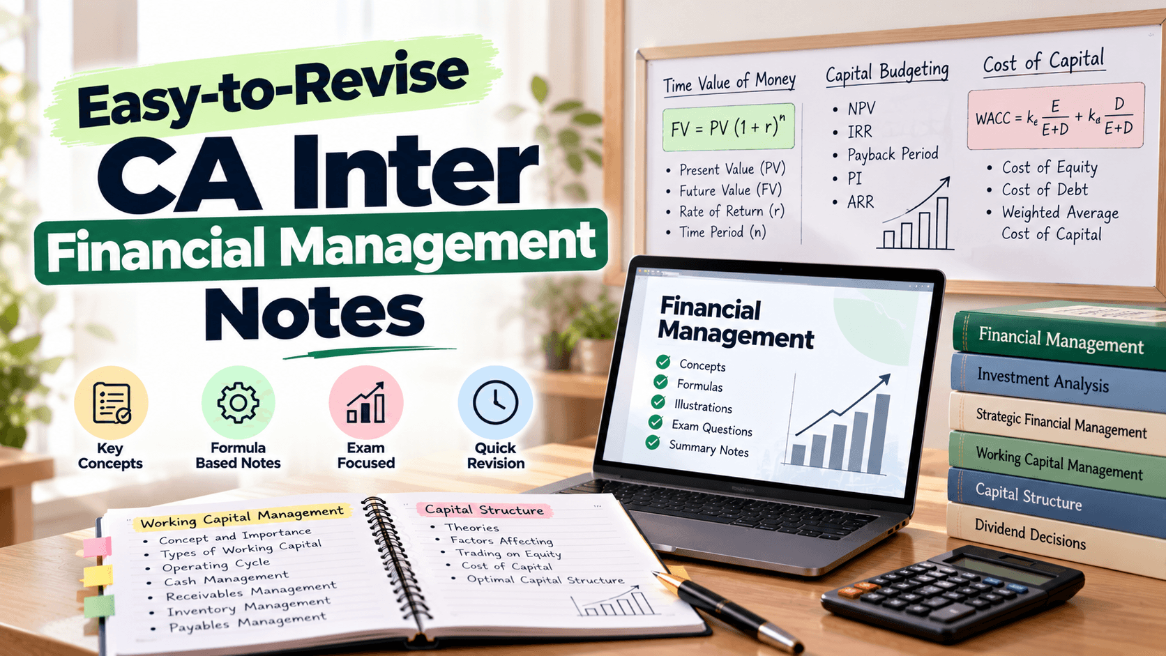 Easy-to-Revise CA Inter Financial Management Notes