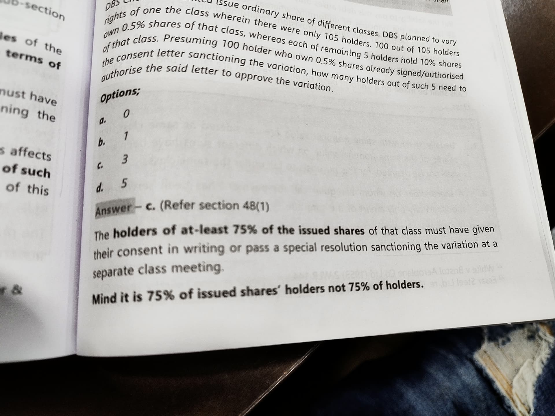 Image attached to the doubt: What is the difference between issued shares holder and holder