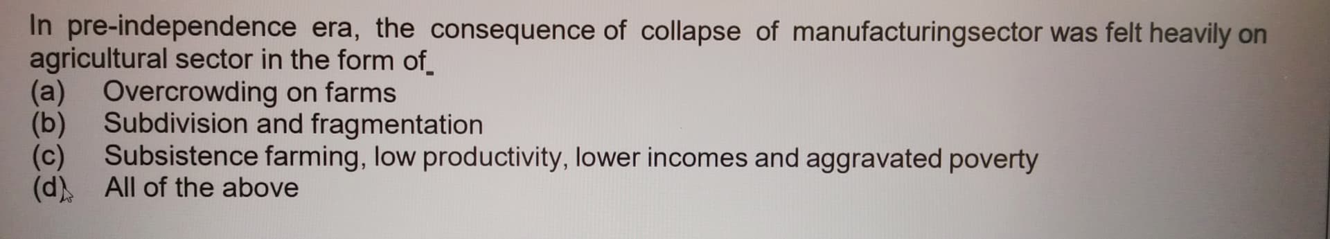 Image attached to the doubt: Which option is correct?