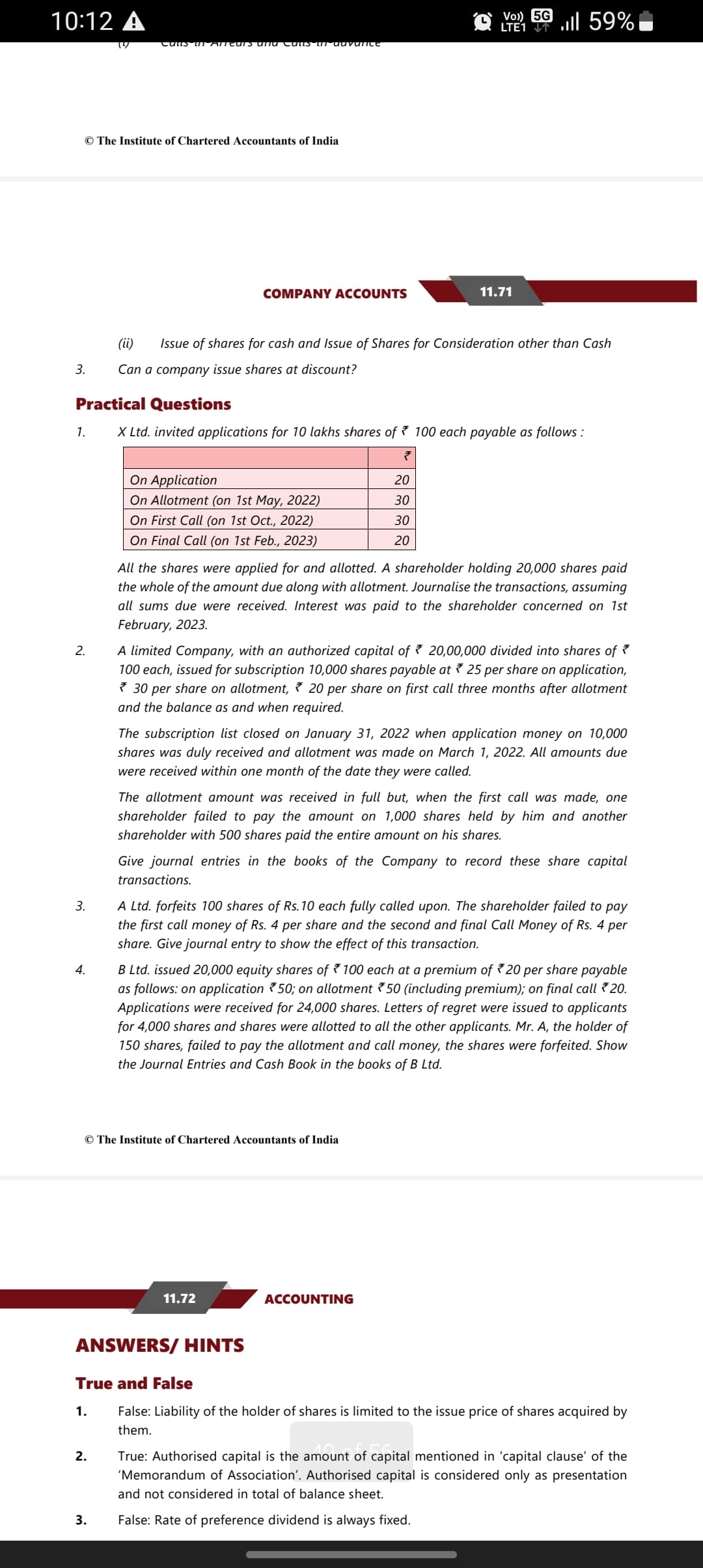 Image attached to the doubt: Give the solution question 1 please