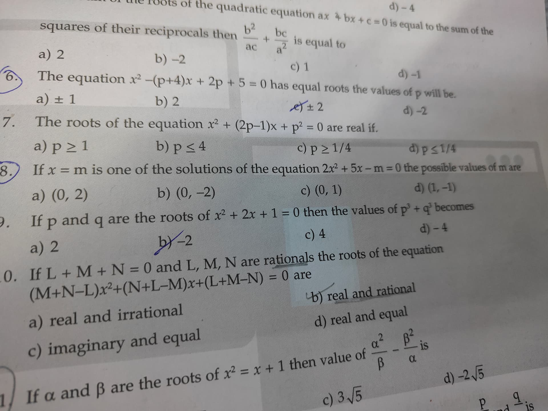 Image attached to the doubt: In ques 6 why we not choose option b