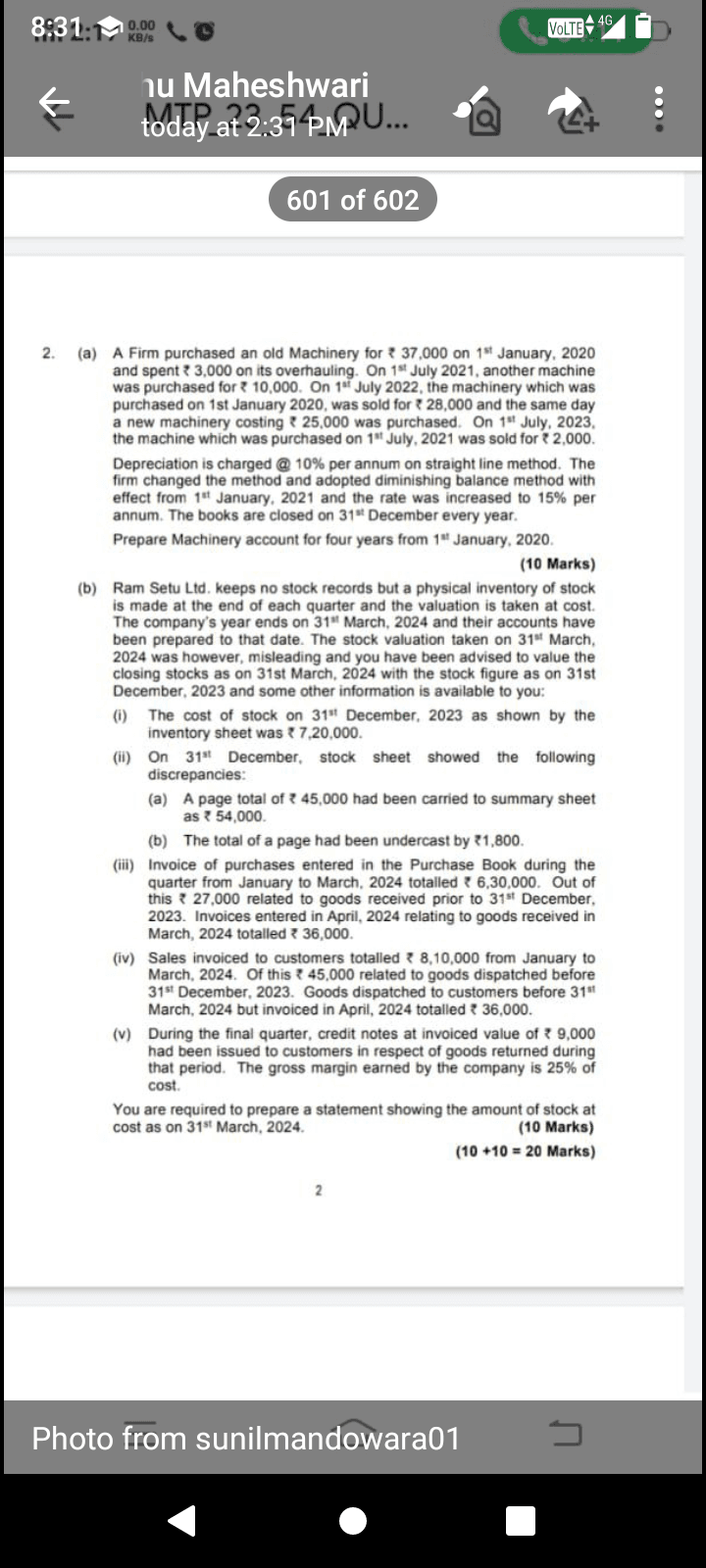 Image attached to the doubt: Why in second adjustment stock Register is given if it is a periodic inventory…