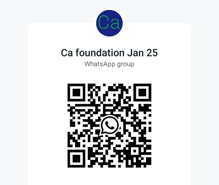 Image attached to the doubt: Join for ca foundation Jan 25