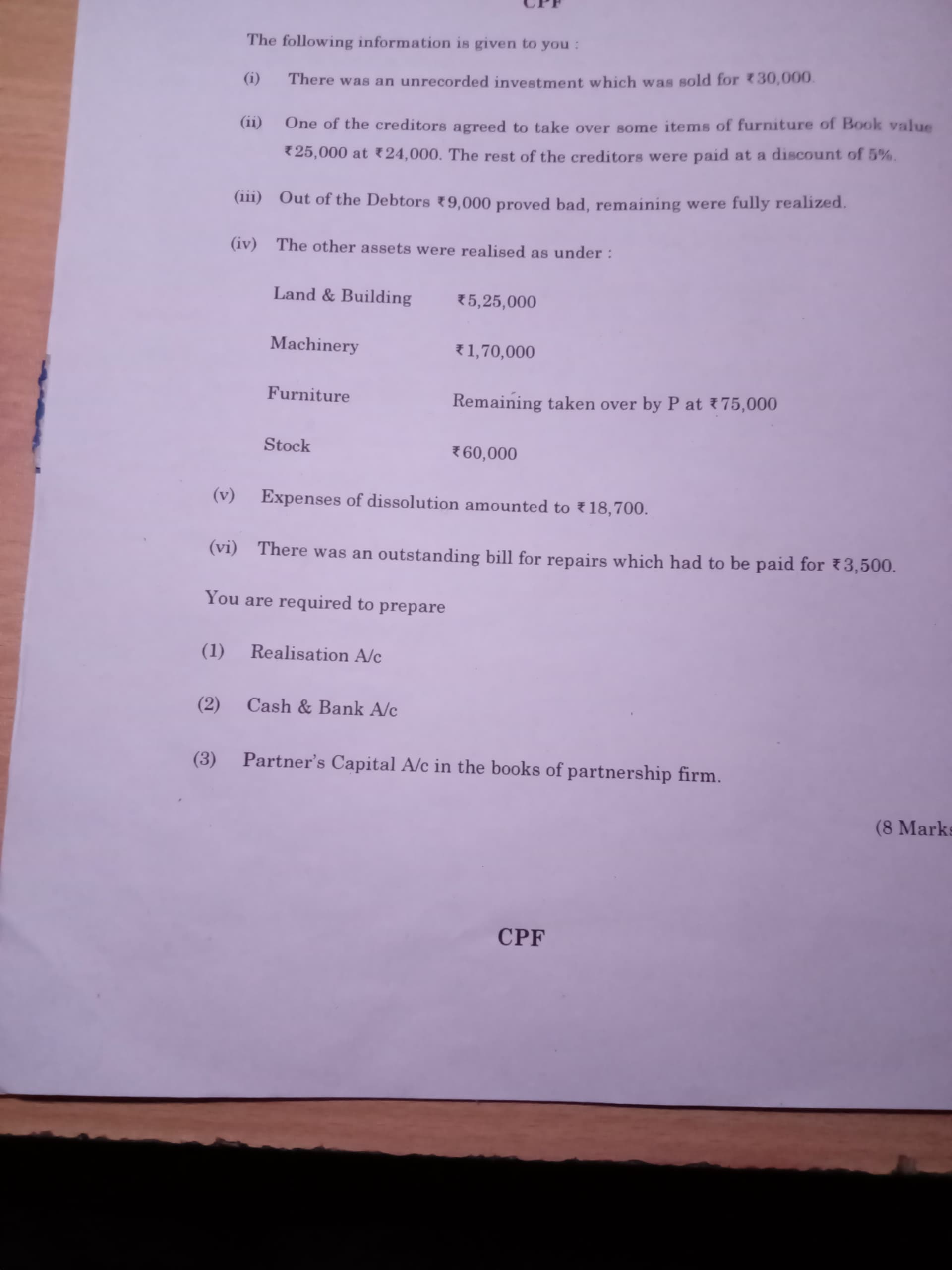 Image attached to the doubt: Solve this question