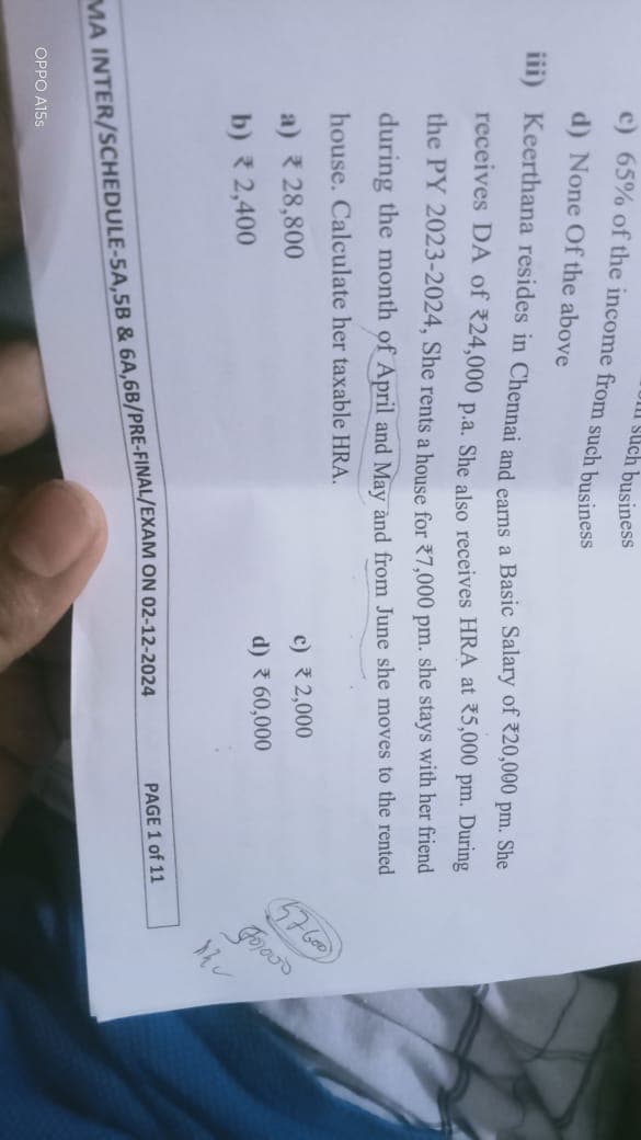 Image attached to the doubt: Can anyone solve this question ?