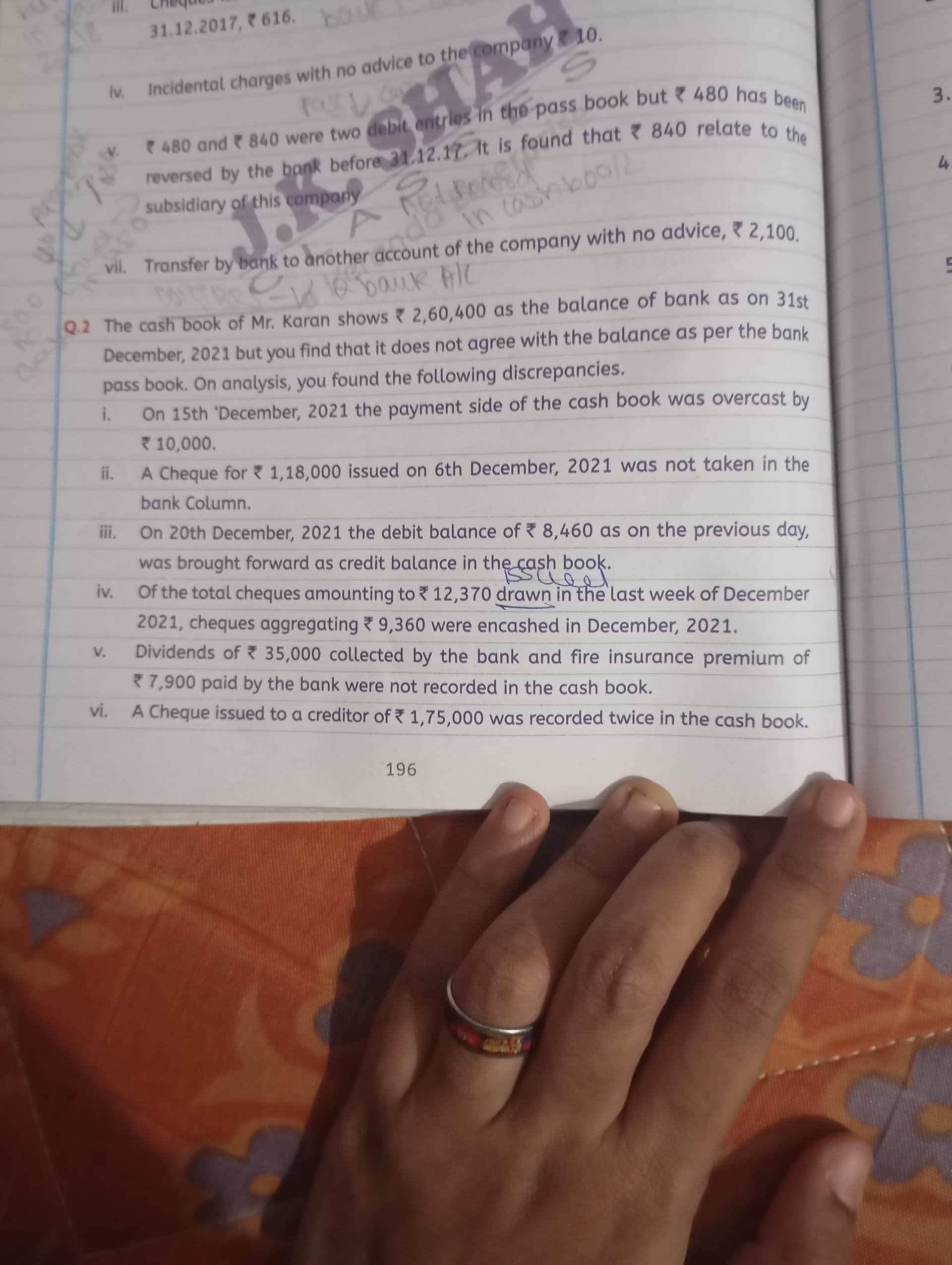 Image attached to the doubt: Pls solve this sum