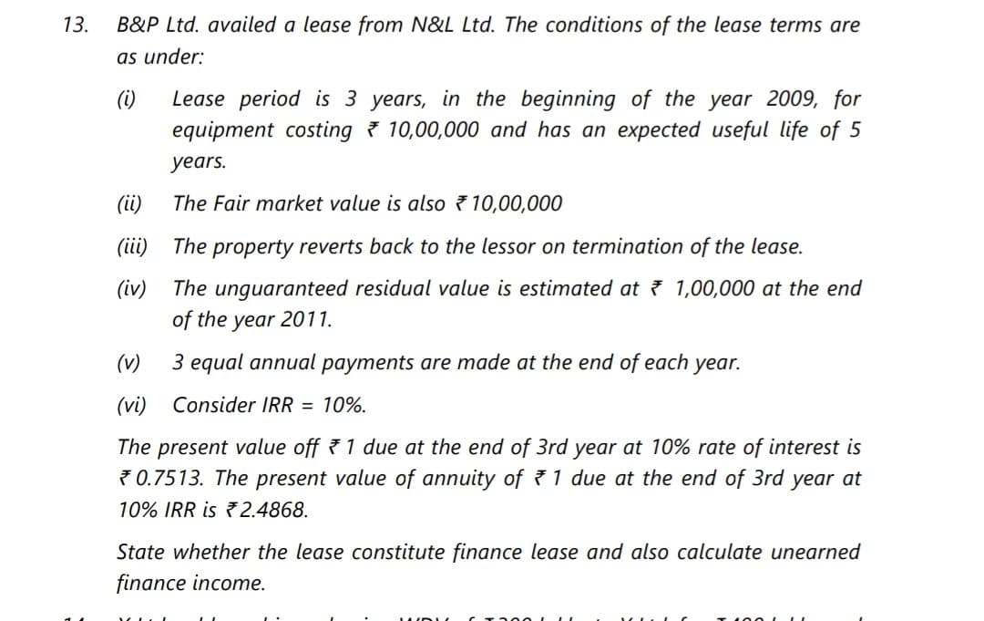 Image attached to the doubt: I need solution for this question.... It's from AS 19 Leases, scenario based…