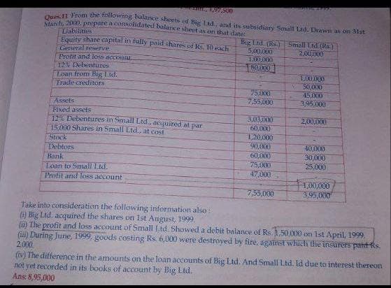 Image attached to the doubt: Proper s solve kar ke bhejo to