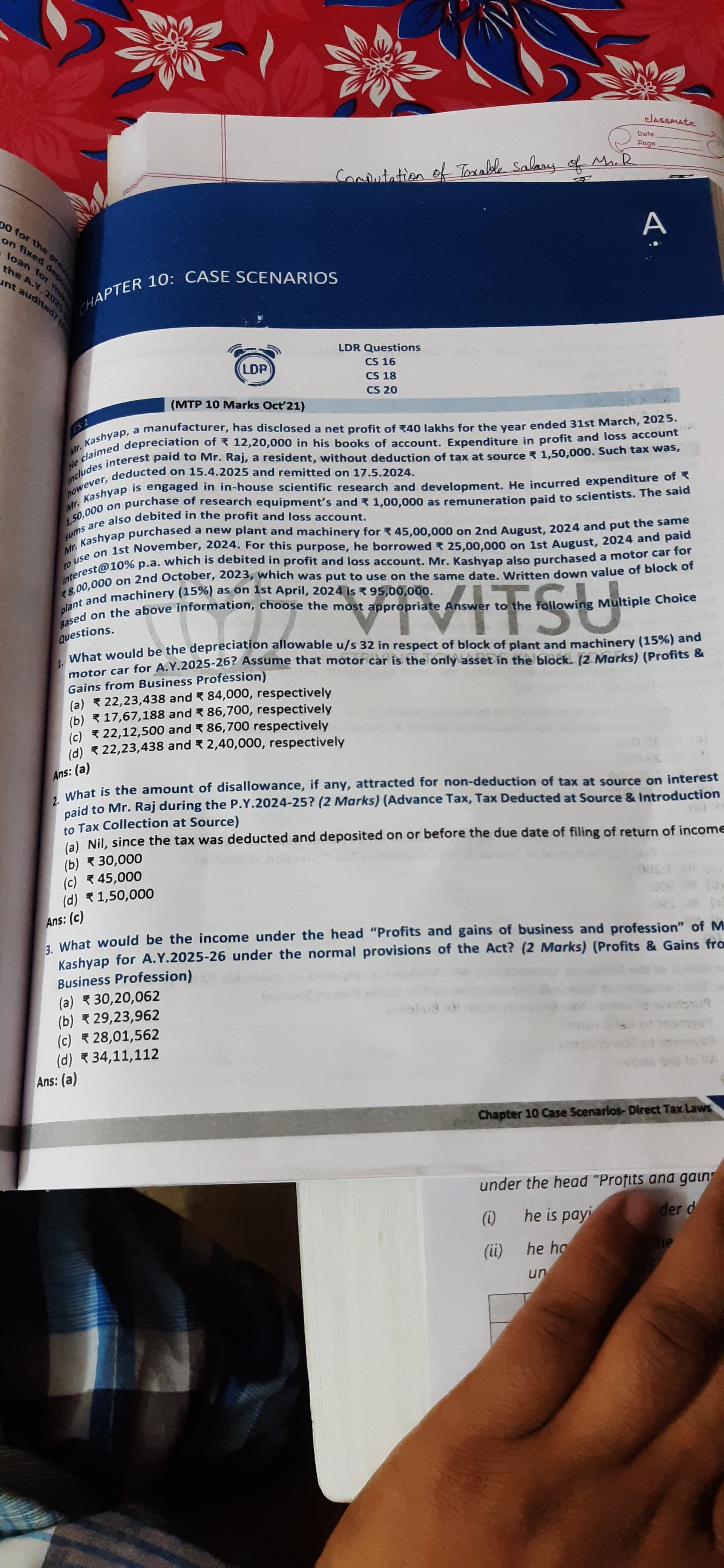 Image attached to the doubt: Help me solve this problem
