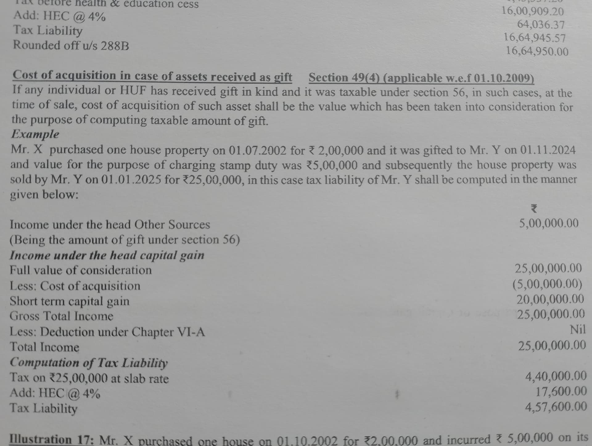 Image attached to the doubt: Yahan pe jo house purchase kara hai voh 2002 mein kara hai lekin aur usko sell…